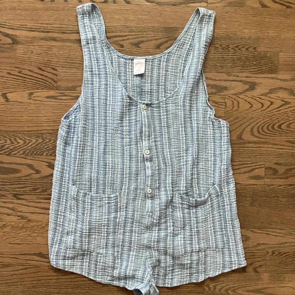 Xhiliration Beach Romper Cover-Up L